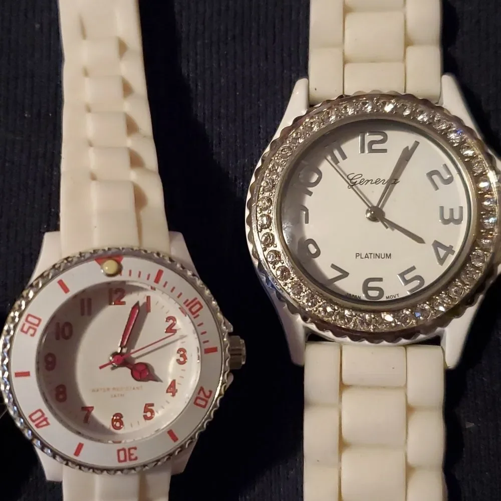 Resellers Collecters Lot 7 White Watch  Women's Working Watches Bands‎ NO OFFERS